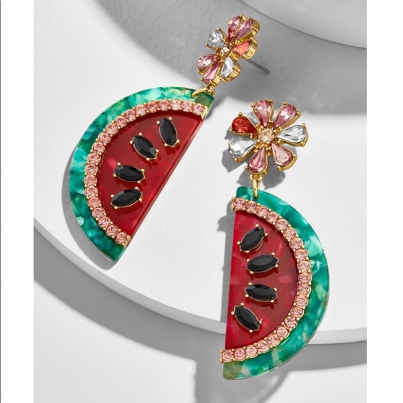 Jewelry - Crystal Watermelon Earrings 🍉
